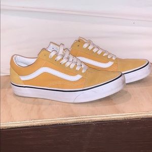 Yellow Suede/ canvas Vans